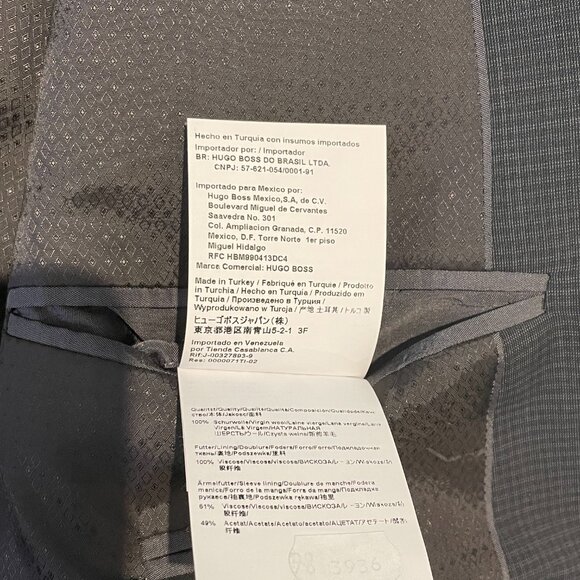 Hugo Boss 2-Piece Suit 40L (40R) Blue/Grey - Picture 8 of 13